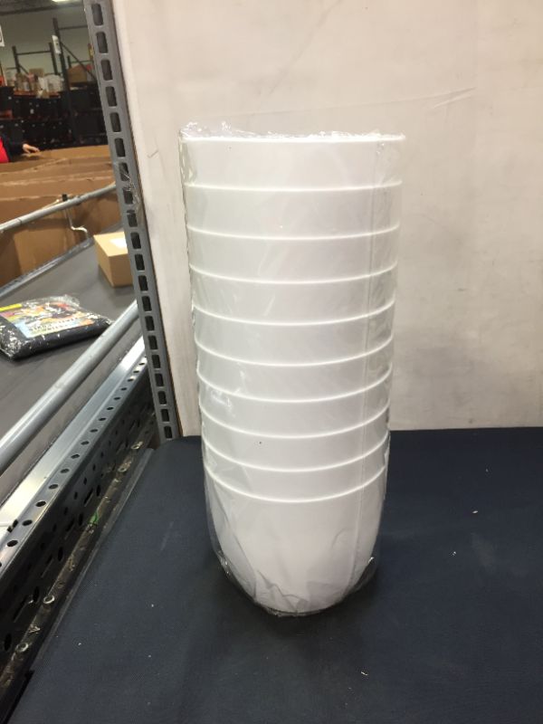 Photo 1 of 10 pc white plastic pot 