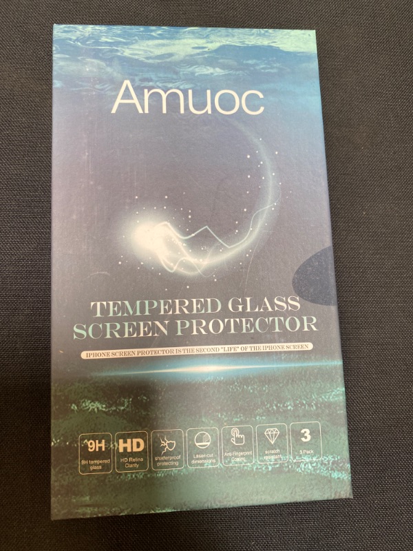 Photo 2 of (3 Pack) Musment Tempered Glass Screen Protector Compatible with Anti Scratch, Bubble Free Clear/iPhone 12 pro MAX?6.7"?
