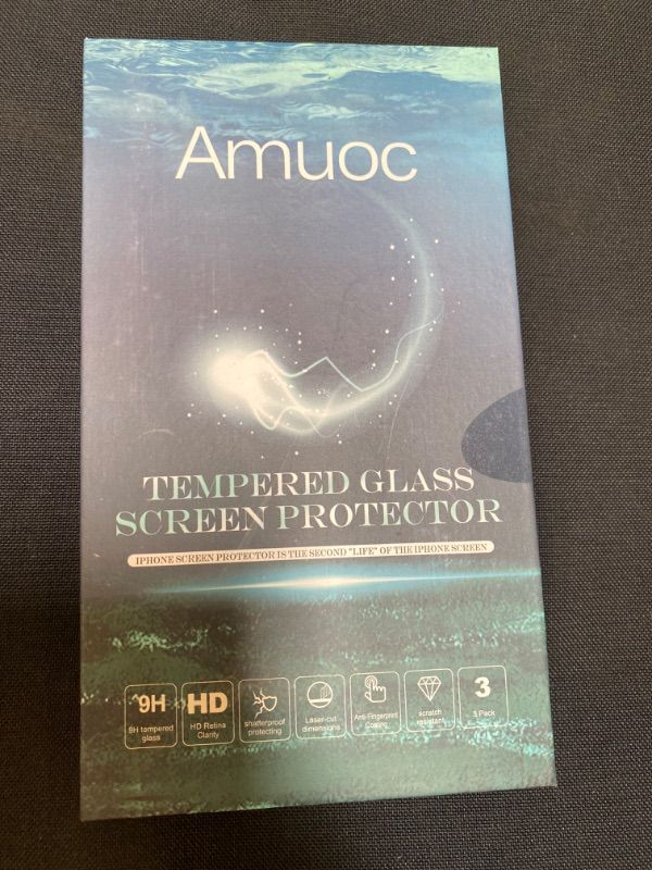 Photo 2 of (3 Pack) Musment Tempered Glass Screen Protector Compatible with Anti Scratch, Bubble Free Clear/iPhone 12 pro MAX6.7"
