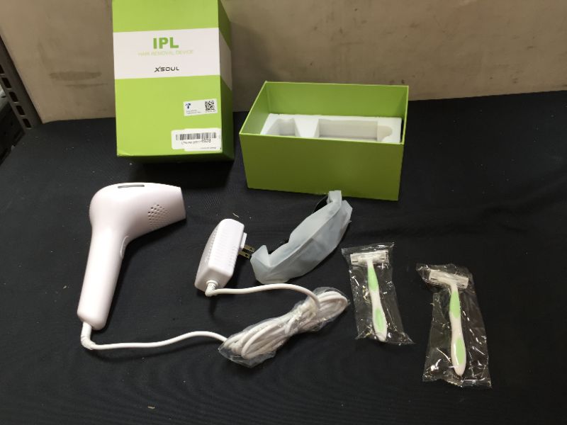 Photo 4 of XSOUL At-Home IPL Hair Removal for Women and Men Permanent Hair Removal 500,000 Flashes Painless Hair Remover on Armpits Back Legs Arms Face Bikini Line, Corded
