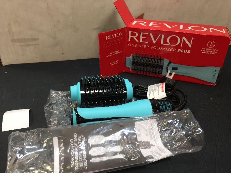 Photo 1 of REVLON One Step Volumizer PLUS 2.0 Quick Heating Hair Dryer Hot Air Brush Mint
