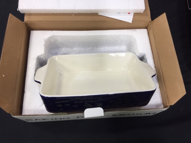 Photo 1 of Ceramic Baking dish- medium --Color blue