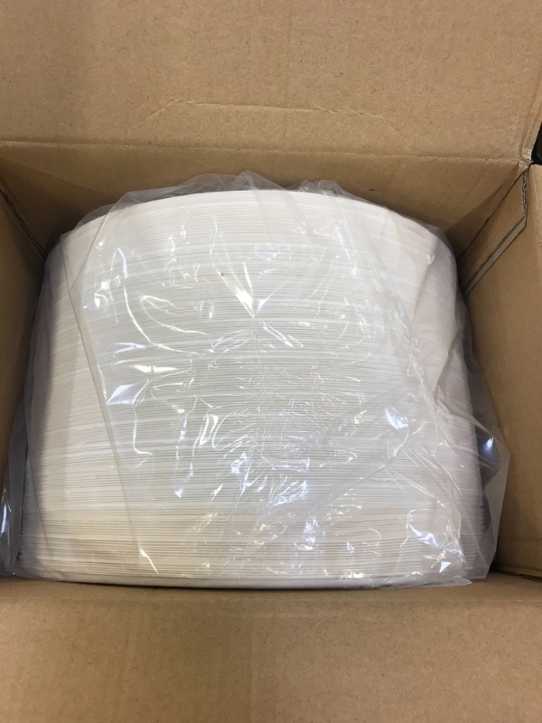 Photo 2 of 150 Pack Compostable Disposable Paper Plates 10 inch Super Strong Paper Plates 100% Bagasse Natural Biodegradable Eco-Friendly Sugarcane Plates(nature)