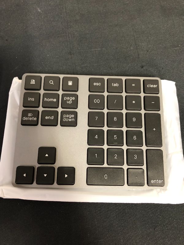 Photo 2 of Bluetooth Number Pad, Lekvey Portable Wireless Bluetooth 28-Key Numeric Keypad Keyboard Extensions for Financial Accounting Data Entry for Smartphones, Tablets, Surface Pro, Windows, Laptop and More
