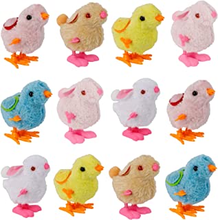 Photo 1 of DR.DUDU 12 Pcs Easter Egg Wind up Toys, Easter Basket Stuffers Cute Jumping Chick Bunny Toys, Easter Party Favors for Kids Boy Girl Easter Gifts
