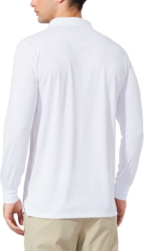 Photo 1 of BALEAF Men's Long Sleeve Golf Shirt Sun Protection Quick Dry for Tennis Lightweight Performance Shirt