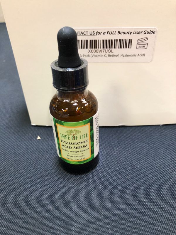 Photo 1 of NEW LOOK | Tree of Life Vitamin C Serum, Retinol Serum and Hyaluronic Acid Serum for Brightening, Firming, and Hydrating for Face; Total Skin Reset Day & Night, 3 Count x 1 Fl Oz ( exp: 12/2024)
