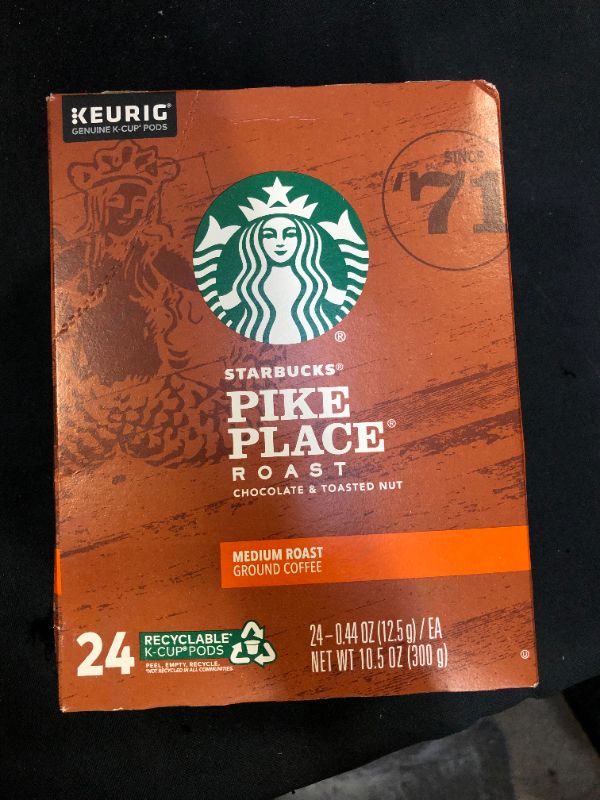 Photo 1 of 24 Count Medium Roast Starbucks K-Cup Pods BB- JUL 2022