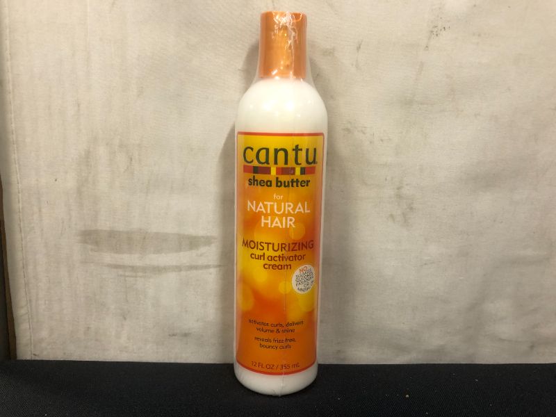 Photo 1 of Cantu Shea Butter for Natural Hair Moisturizing Curl Activator Cream, 12 Ounce, (Pack of 1)
