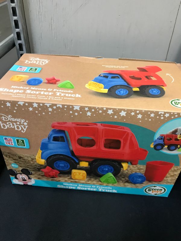 Photo 3 of Green Toys Disney Baby Mickey Mouse & Friends Shape Identification Sorter Truck
