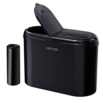 Photo 1 of HOTOR Car Trash Can, Durable & Leakproof Trash Bin with Compact Size, Practical Car Accessory for Interior Cleaness, Multifunctional Car Organizer and Storage Can with Push-Button Pop Up Open Design