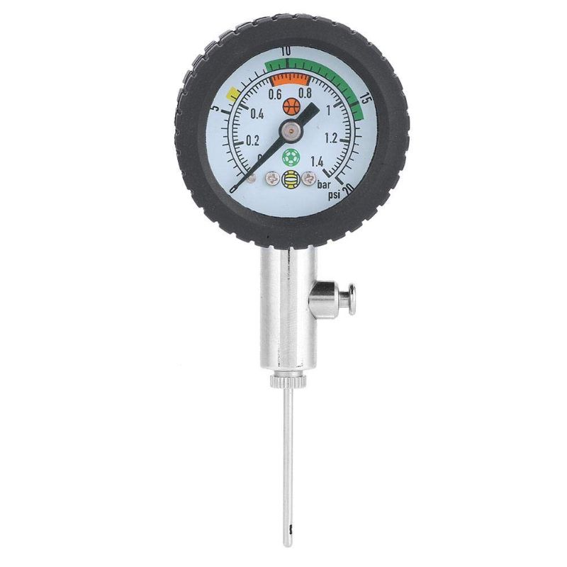 Photo 1 of Ball Pressure Gauge Stainless Steel Accurate Air Pressure Gauge for Football Soccer Basketball Volleyball and Other Balls