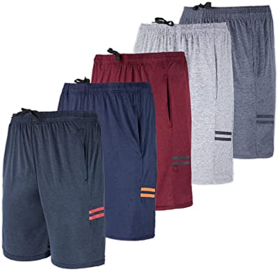 Photo 1 of 5 Pack:Men's Dry-Fit Sweat Resistant Active Athletic Performance Shorts, 3XL
