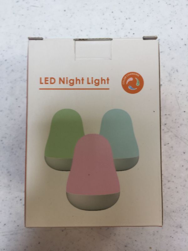 Photo 1 of Luposwiten Night Light for Kids with Touch Sensor Control and Color Changing Mode | Night Lights for Kids Room with 1 Hour Timer Up to 80H, White

