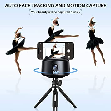 Photo 4 of Auto Selfie Tracking Phone Holder: Smart Motion Face Tracker for Vlog Streaming - Gimbowl 360 Rotation Moving Tripod Rotating Object Trackit
