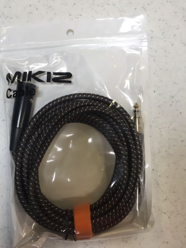 Photo 2 of MIKIZ 10Ft 1/4" TRS to XLR Male Balanced Cables Braided, 1-Pack
