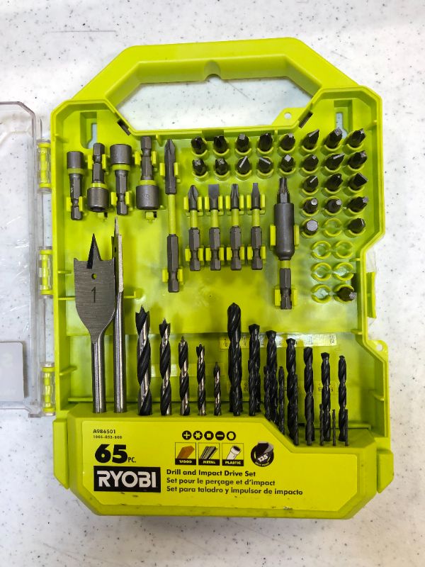 Photo 3 of 2 pack of RYOBI - A986501 - Drill and Impact Drive Kit - 65-Piece