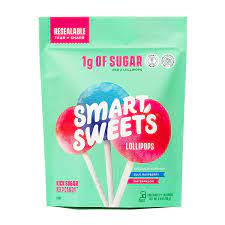 Photo 1 of 5 pack of SmartSweets Lollipops, Blue Raspberry & Watermelon, Hard Candy with Low Sugar