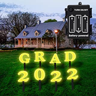 Photo 1 of Graduation Party Decorations 2022, Large Lighted Yard Signs with Stakes Waterproof for Outdoor Lawn Congrats Grad Decor