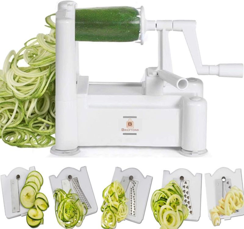 Photo 1 of  5-Blade Spiralizer: Vegetable Spiral Slicer, Best Veggie Pasta Spaghetti Maker,