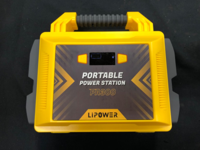 Photo 2 of LIPOWER 300W Portable Power Station, Average 25 Phone Recharges, 1-4 Nights for CPAP, 296Wh Portable Solar Powered Generator Battery Supply for RV Camping, Emergency, Power Outages
