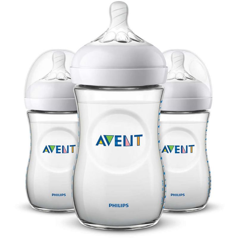 Photo 1 of Philips Avent Natural Baby Bottle (Pack of 3) 9oz
