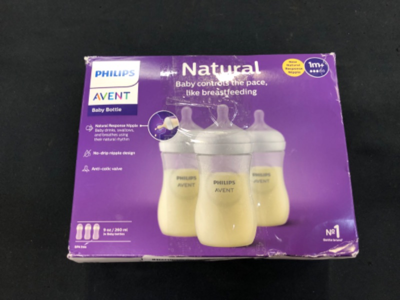 Photo 3 of Philips Avent Natural Baby Bottle (Pack of 3) 9oz
