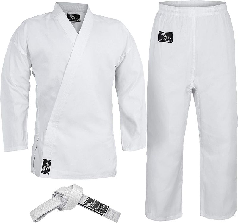 Photo 1 of Hawk Sports Karate Uniform for Kids & Adults Lightweight Student Karate Gi Martial Arts Uniform with Belt size 2 
