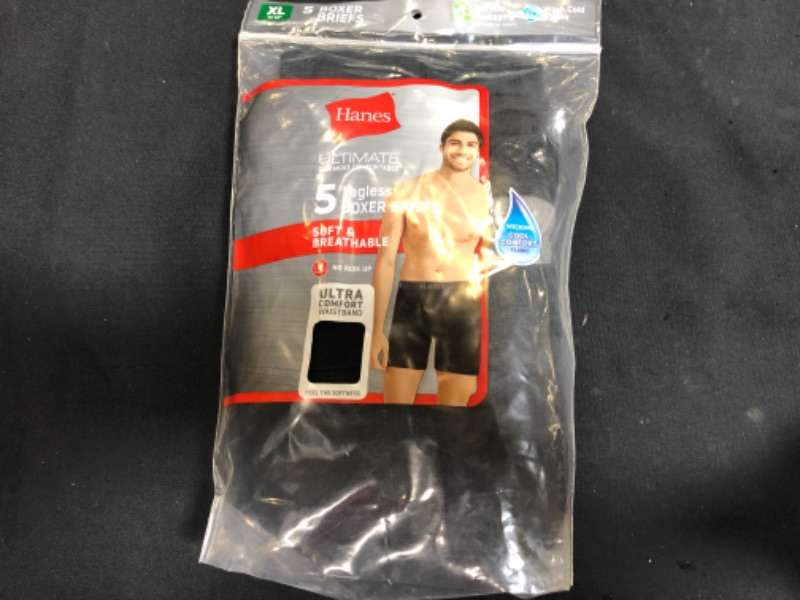 Photo 2 of Hanes Ultimate Men's Tagless Boxer Briefs-Multiple Colors size XL
