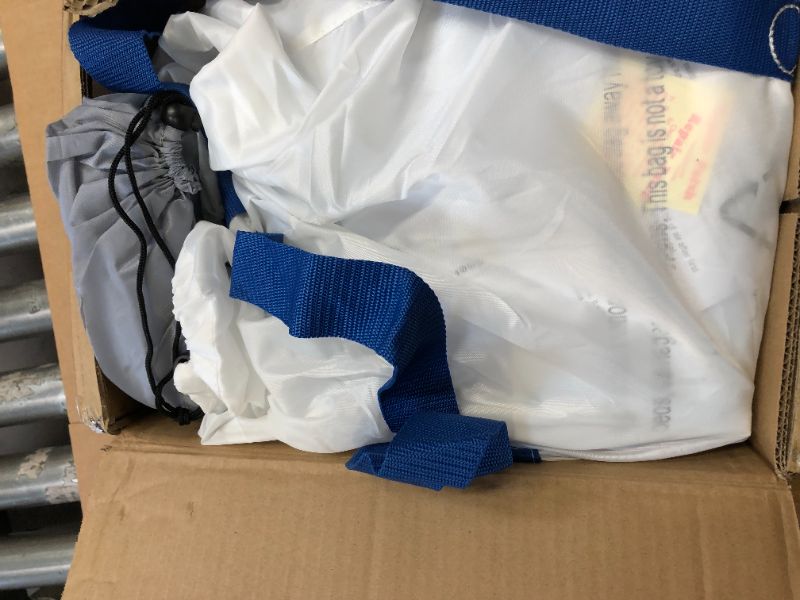 Photo 2 of EnerPlex Kids Inflatable Travel Bed with High Speed Pump, Portable Air Mattress for Kids on The Go, Blow up Toddler Travel Bed with Sides – Built-in Safety Bumper - Blue
