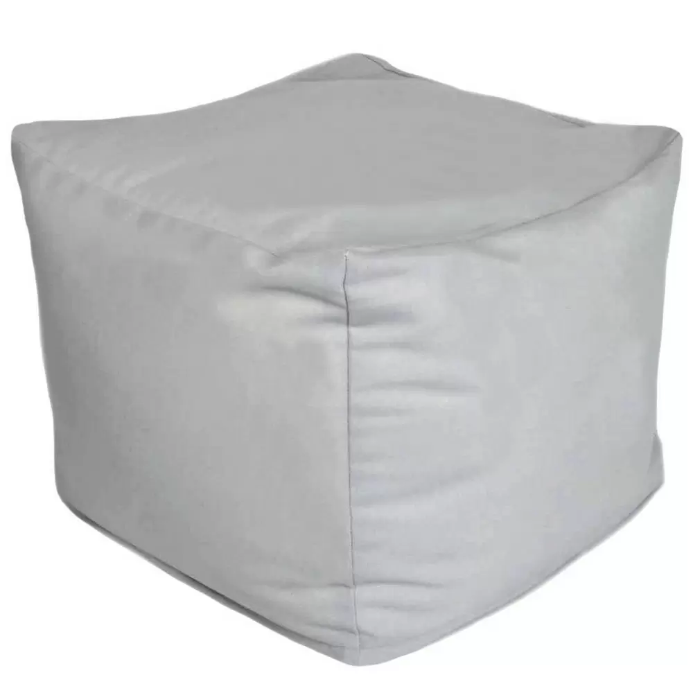 Photo 1 of 18" x 18" Outdoor Pouf Gray - Room Essentials
