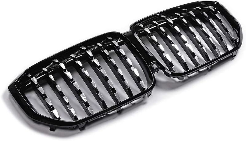 Photo 1 of 2018-2020 2021 New Diamond Style Front Kidney Grilles Black Compatible with BMW X5 G05 xDrive SUV iPerformance Grill Front Hood Insert
