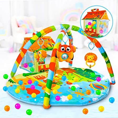 Photo 1 of VATOS Baby Play Mat and Infant Activity Gym Ball Pit Kick and Play Perfect Sense Deluxe Gym
