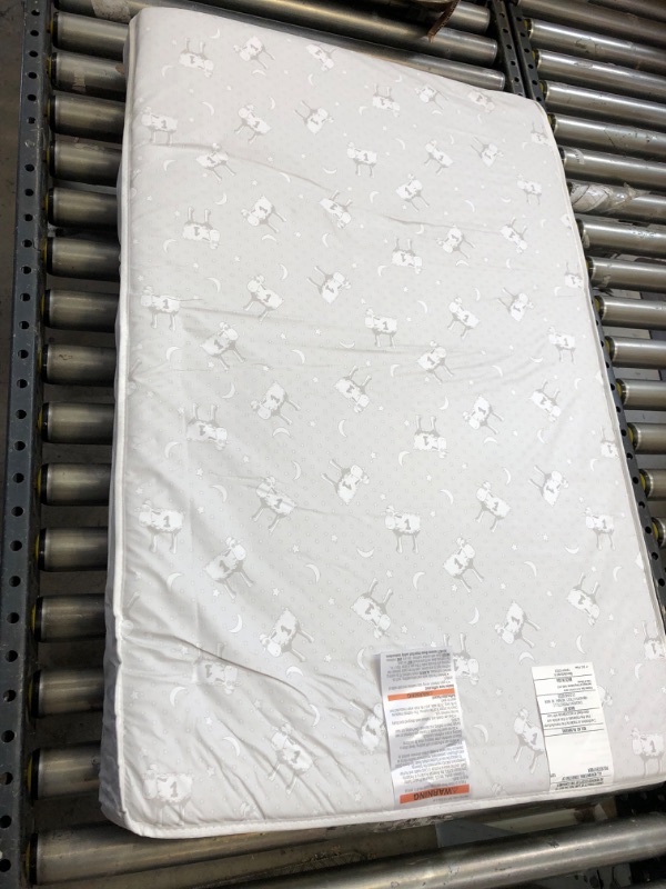 Photo 3 of Serta Perfect Slumber Dual Sided Crib and Toddler Mattress - Waterproof - Hypoallergenic - Premium Sustainably Sourced Fiber Core -GREENGUARD Gold Certified (Non-Toxic) -7 Year Warranty - Made in USA
