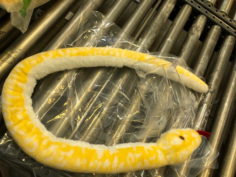 Photo 2 of Albino Burmese Python 50 Inch Snake Stuffed Animal by Aurora, MINIMAL USE
