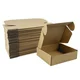 Photo 1 of 7x5x2 inch Brown Shipping Boxes Set of 25, Small Corrugated Cardboard Boxes, 25 Shipping Box for Packaging Small Business
