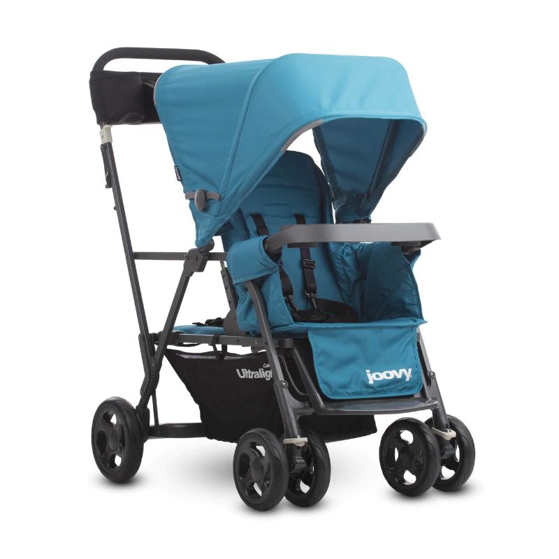 Photo 1 of 6Joovy Caboose Graphite Sit Stand Double Stroller - teal