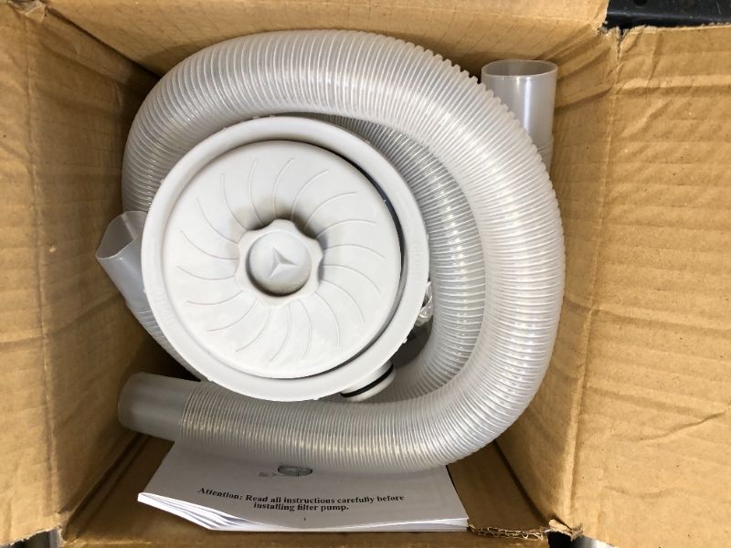 Photo 3 of Lememogo Pool Filter Pump for Above Ground Pool, Kiddie Pool Filter 300 GPH 110V Cartridge Filter Pump for Swimming Pool or Inflatable Pool, Easy to Set Pool Quit Working Filter Pumps
