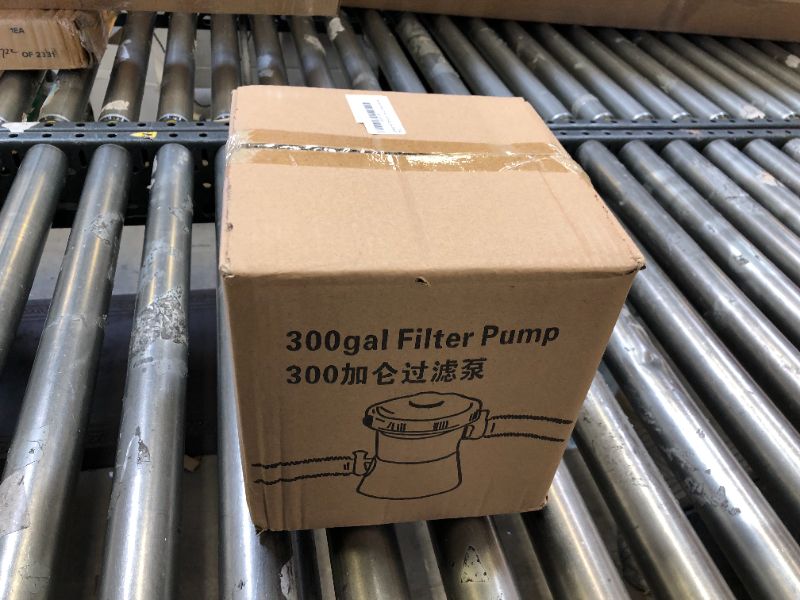 Photo 2 of Lememogo Pool Filter Pump for Above Ground Pool, Kiddie Pool Filter 300 GPH 110V Cartridge Filter Pump for Swimming Pool or Inflatable Pool, Easy to Set Pool Quit Working Filter Pumps
