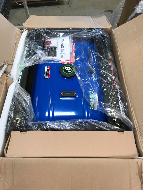 Photo 5 of DuroMax XP13000EH Generator, Blue/Gray & Conntek 1450SS2-15 50 Amp Temp Power Generator Cord, 15 Feet, Black
