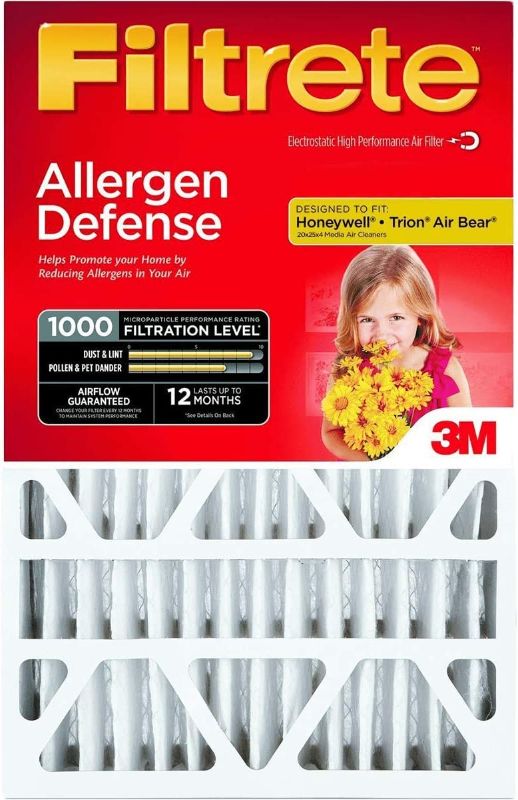 Photo 1 of 3M COMPANY NADP01-4IN-4 Ultra Allergen Filter, 1 Count (Pack of 1)
