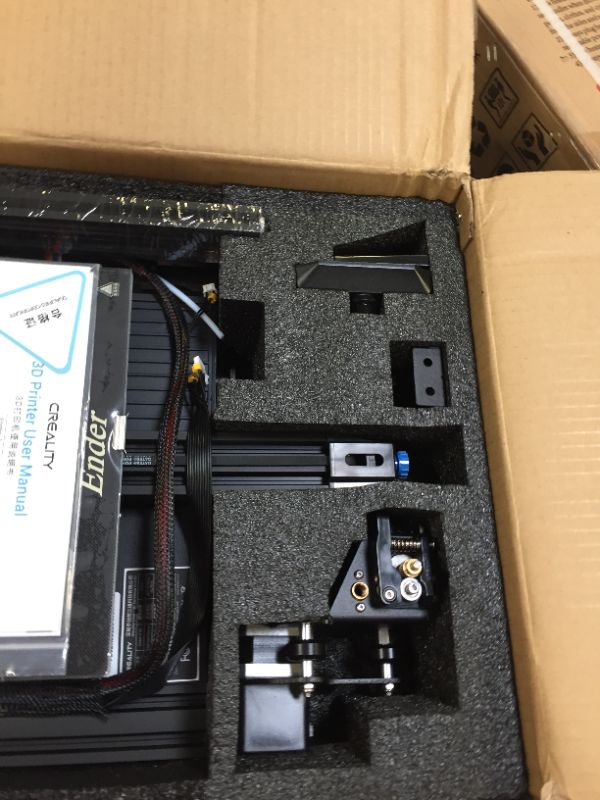 Photo 1 of Official Creality Ender 3 V2 3D Printer Upgraded Integrated Structure Design with Silent Motherboard MeanWell Power Supply and Carborundum Glass Platform...--------NEW 
