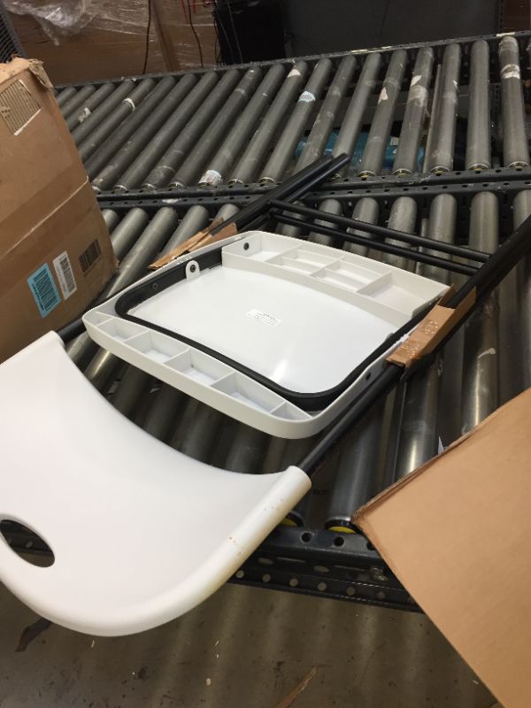 Photo 1 of Amazon Basics Folding Plastic Chair with 350-Pound Capacity  White