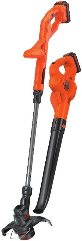 Photo 1 of BLACK+DECKER 20V MAX String Trimmer/Edger & Sweeper Kit with Easy-Fit All Purpose Glove (LCC222 & BD505L)----used and dirty ------------
