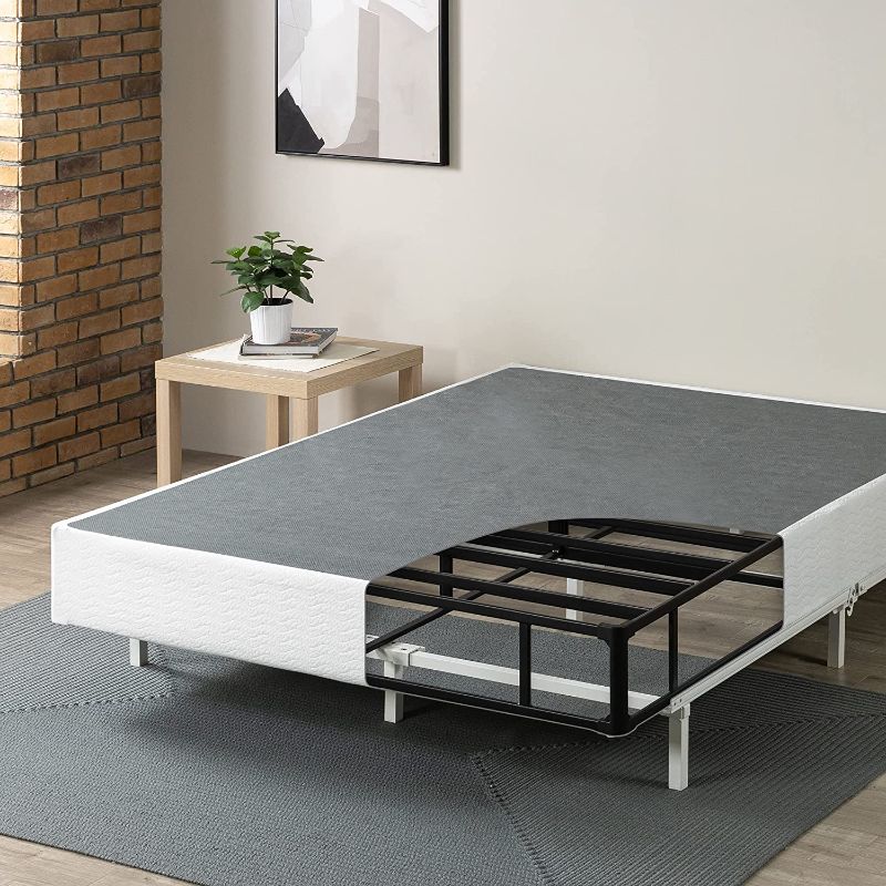 Photo 1 of ZINUS 9 Inch Metal Smart Box Spring with Quick Assembly / Mattress Foundation / Strong Metal Frame / Easy Assembly, Twin XL--------MISSING COVER AND OTHER PARTS ----------SALE FOR PARTSD ONLY ----------
