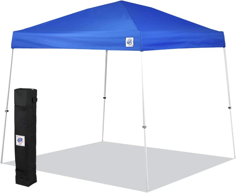 Photo 1 of E-Z UP SR9104BL Sierra II 10 by 10-Feet Canopy, Blue, Royal Blue, 10' x 10' & Recreational Sidewall – Royal Blue - Fits Angle Leg 10' E-Z UP Instant Shelters
