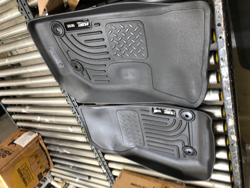 Photo 3 of  Husky Liners Weatherbeater Series | Front Floor Liners - Black | 18041 | Fits 2014-2017 Jeep Wrangler, 2018 Jeep Wrangler JK 2 Pcs.  Box Packaging Damaged, Moderate Use, Scratches and Scuffs on item. 
