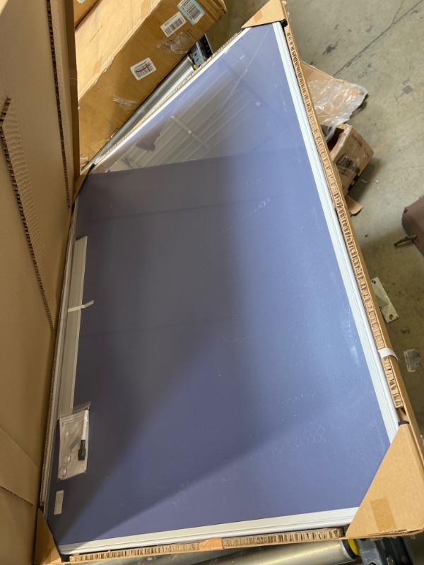 Photo 3 of Amazon Basics Magnetic Dry Erase White Board, 35 x 47-Inch Whiteboard - Silver Aluminum Frame
