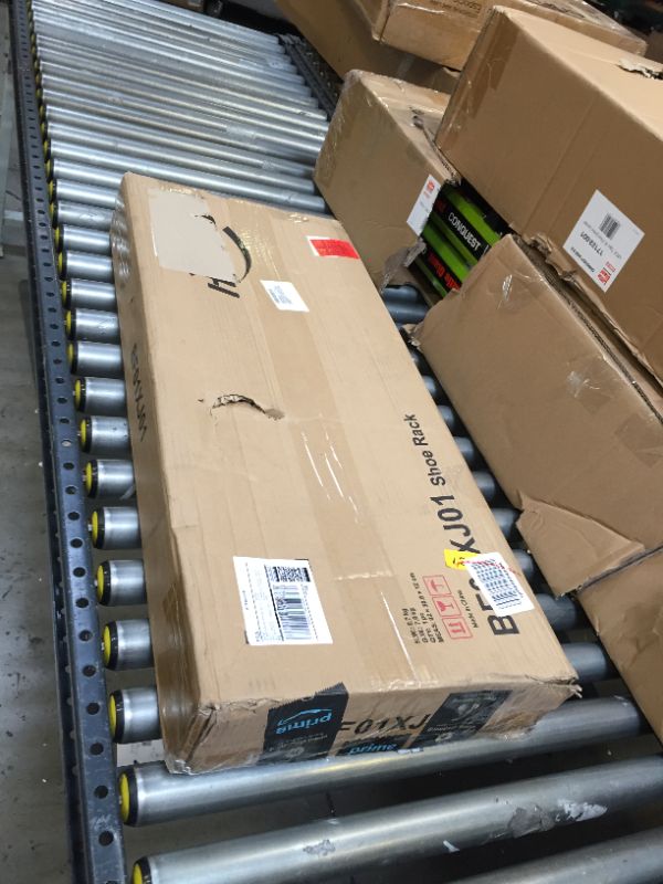 Photo 1 of HOOBRO Shoe Rack, 5-Tier Shoe Storage Unit Flat & Slant Adjustable Shoe Organizer Shelf for 16 Pairs, Durable and Stable, for Entryway, Hallway, Closet, Dorm Room, Industrial, Rustic Brown BF01XJ01