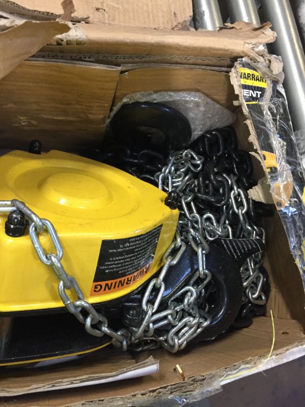 Photo 3 of 2 Ton Chain Hoist with 20 ft. Chain Fall and Overload Protection

